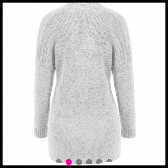 Gray Knit Cardigan XL Long Sleeve - Picture 6 of 7